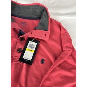 IZOD‎ Saltwater Relaxed Classics Mens Red Pullover Sweatshirt Medium